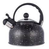 Altom Design Daily Fluitketel 2,5 L – RVS – Zwart/Antraciet Marmer Look – Inductie & Alle Warmtebronnen