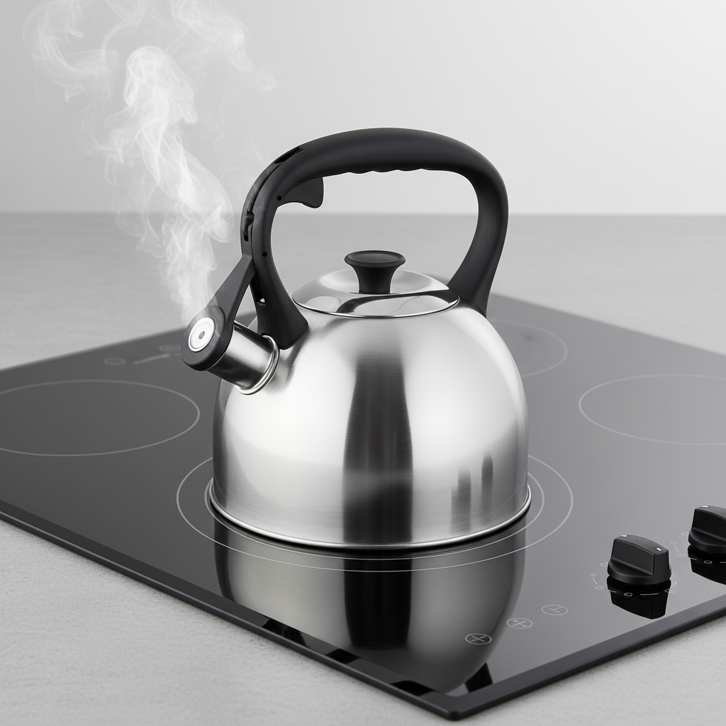 Florina Onda Fluitketel 2,1 L – RVS Zilver – Inductie & Alle Warmtebronnen