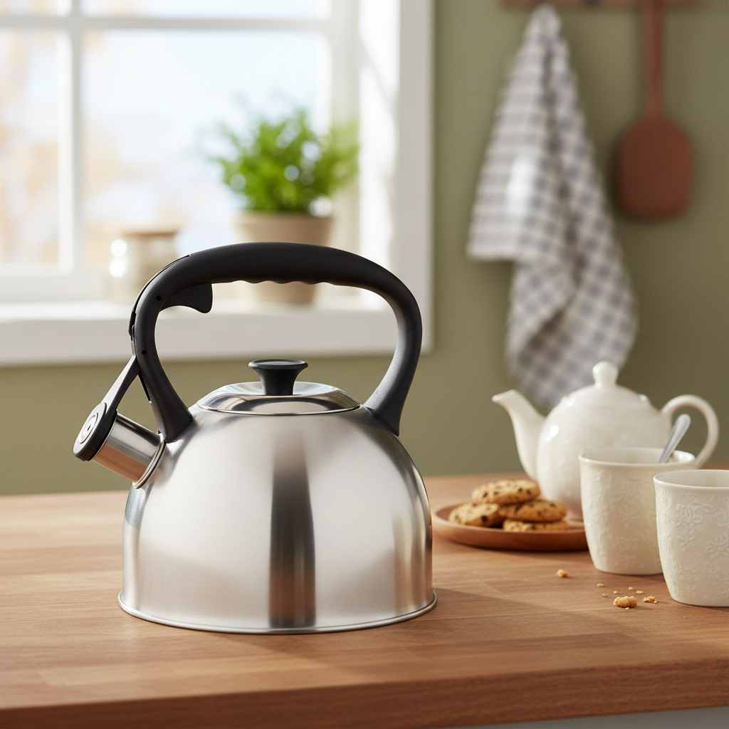 Florina Onda Fluitketel 2,1 L – RVS Zilver – Inductie & Alle Warmtebronnen