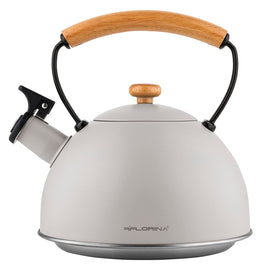 Florina Natura Line Fluitketel 2,3 L – RVS – Mat Grijs – Inductie & Alle Warmtebronnen