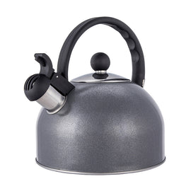 Altom Design Daily Fluitketel 2,5 L – RVS Hoogglans Grijs Sparkle – Theeketel Inductie & Alle Warmtebronnen