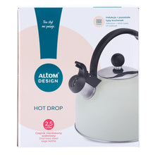 Afbeelding in Gallery-weergave laden, Altom Design Hot Drop Fluitketel 2,5 L – RVS – Glans Mint Groen – Inductie &amp; Alle Warmtebronnen