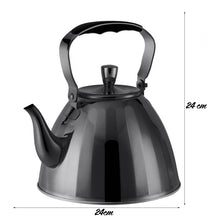 Afbeelding in Gallery-weergave laden, Meyerhoff RVS waterketel 3 liter MH-4528A – Inductie waterkoker – Glanzend zwart – Opklapbaar handvat – Zonder fluit