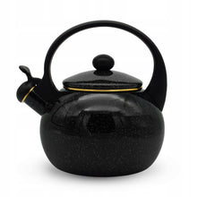 Afbeelding in Gallery-weergave laden, Meyerhoff Black Sky fluitketel 2,2L – Emaille inductie fluitketel – Klassiek design – Zwart