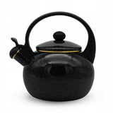 Meyerhoff Black Sky fluitketel 2,2L – Emaille inductie fluitketel – Klassiek design – Zwart