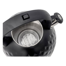 Afbeelding in Gallery-weergave laden, Meyerhoff RVS fluitketel 2,5 liter MH-104 – Inductie fluitketel – Zwart – 3D reliëf design