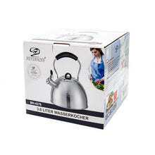 Afbeelding in Gallery-weergave laden, Meyerhoff RVS fluitketel 3 liter MH-4376 – Inductie fluitketel met inklapbaar handvat – Mat zilver – Traditioneel design