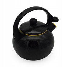 Afbeelding in Gallery-weergave laden, Meyerhoff Black Sky fluitketel 2,2L – Emaille inductie fluitketel – Klassiek design – Zwart