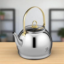 Afbeelding in Gallery-weergave laden, Meyerhoff RVS waterketel 2 liter MH-4327C  – Voor inductie en gas – Zonder fluit – Opklapbaar handvat – Zilver design