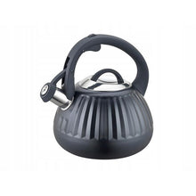 Afbeelding in Gallery-weergave laden, Florina Clint fluitketel 2,2L – RVS inductie fluitketel – Modern design met matte grafietafwerking