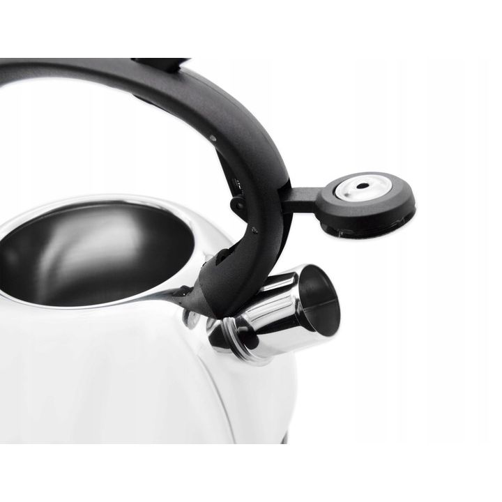 Meyerhoff fluitketel 3L MH-4149C – RVS inductie fluitketel – Zilverkleurig – Traditioneel design