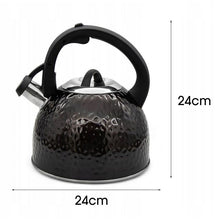 Afbeelding in Gallery-weergave laden, Meyerhoff fluitketel 3L – RVS inductie fluitketel – Zwart – Modern en elegant design