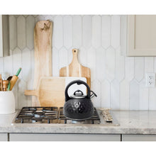 Afbeelding in Gallery-weergave laden, Meyerhoff RVS fluitketel 2,5 liter MH-104 – Inductie fluitketel – Zwart – 3D reliëf design