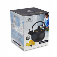 Afbeelding in Gallery-weergave laden, Meyerhoff Black Sky fluitketel 2,2L – Emaille inductie fluitketel – Klassiek design – Zwart