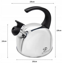 Afbeelding in Gallery-weergave laden, Meyerhoff Fluitketel 1,5 Liter – RVS Waterketel met Fluitje – Inductie – Zilver
