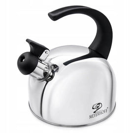 Meyerhoff Fluitketel 1,5 Liter – RVS Waterketel met Fluitje – Inductie – Zilver