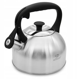 Meyerhoff RVS fluitketel 2,5 liter MH-4156D – Inductie fluitketel voor gas en inductie – Zilverkleurig – Tijdloos en elegant design