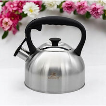 Afbeelding in Gallery-weergave laden, Meyerhoff RVS fluitketel 2,5 liter MH-4156D – Inductie fluitketel voor gas en inductie – Zilverkleurig – Tijdloos en elegant design