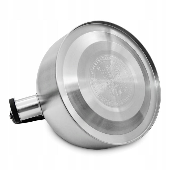 Meyerhoff RVS fluitketel 2,5 liter MH-4156D – Inductie fluitketel voor gas en inductie – Zilverkleurig – Tijdloos en elegant design