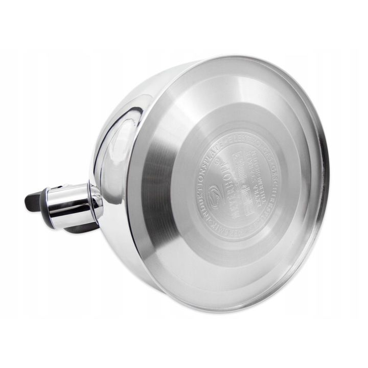 Meyerhoff RVS fluitketel 3 liter MH-4376 – Inductie fluitketel met inklapbaar handvat – Mat zilver – Traditioneel design