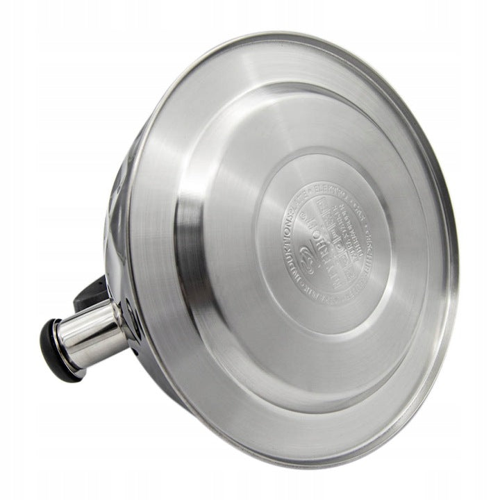 Meyerhoff Fluitketel 3 Liter – RVS – Zwart Glanzend koudblijvende Handgreep – Inductie & Gas – Met Fluitfunctie MH-29794