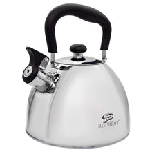 Afbeelding in Gallery-weergave laden, Meyerhoff RVS fluitketel 2,5 liter MH-4061A – Inductie fluitketel – Mat zilver – Opklapbaar handvat – Met fluit – Voor gas en inductie