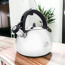 Afbeelding in Gallery-weergave laden, Meyerhoff fluitketel 3L MH-4149C – RVS inductie fluitketel – Zilverkleurig – Traditioneel design