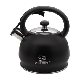 Meyerhoff RVS fluitketel 1,8 liter MH-4046E – Inductie fluitketel – Matzwart – Compact modern design