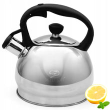 Afbeelding in Gallery-weergave laden, Meyerhoff RVS fluitketel 1,8 liter MH-4048A – Inductie fluitketel – Zilver – Compact en elegant design