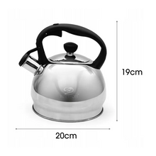 Afbeelding in Gallery-weergave laden, Meyerhoff RVS fluitketel 1,8 liter MH-4048A – Inductie fluitketel – Zilver – Compact en elegant design