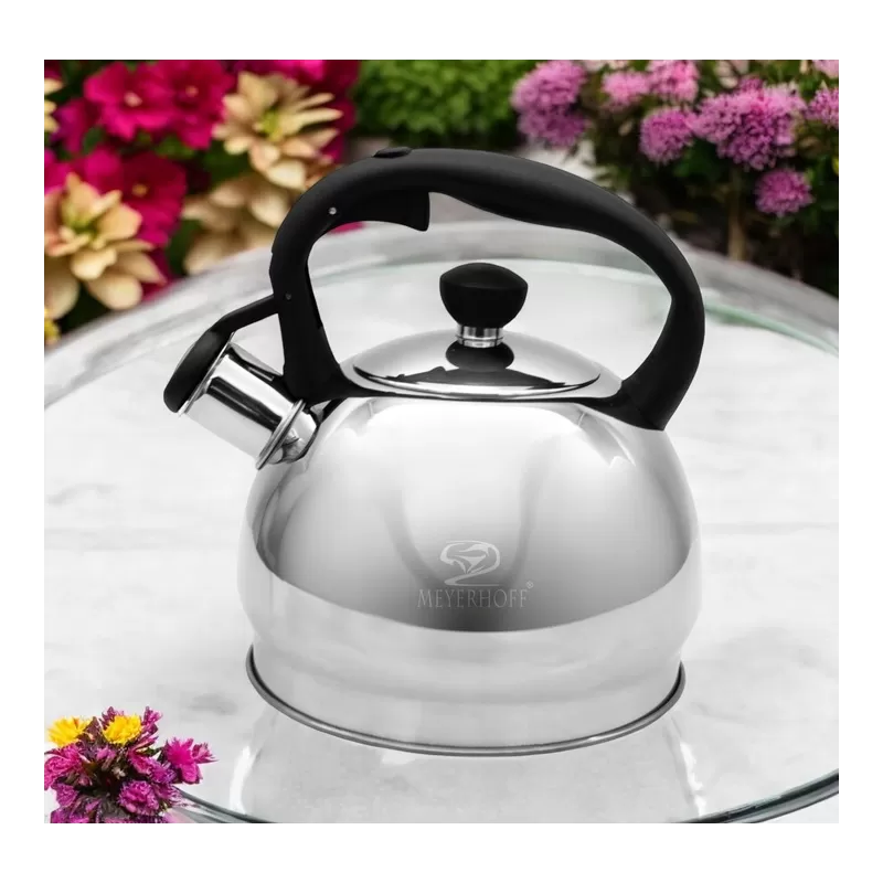 Meyerhoff RVS fluitketel 1,8 liter MH-4048A – Inductie fluitketel – Zilver – Compact en elegant design