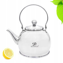 Afbeelding in Gallery-weergave laden, Meyerhoff RVS theeketel 1 liter MH-4327B – Inductie waterketel – Met theezeef – Zilver – Opklapbaar handvat