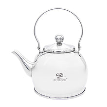 Afbeelding in Gallery-weergave laden, Meyerhoff RVS theeketel 1 liter MH-4327B – Inductie waterketel – Met theezeef – Zilver – Opklapbaar handvat