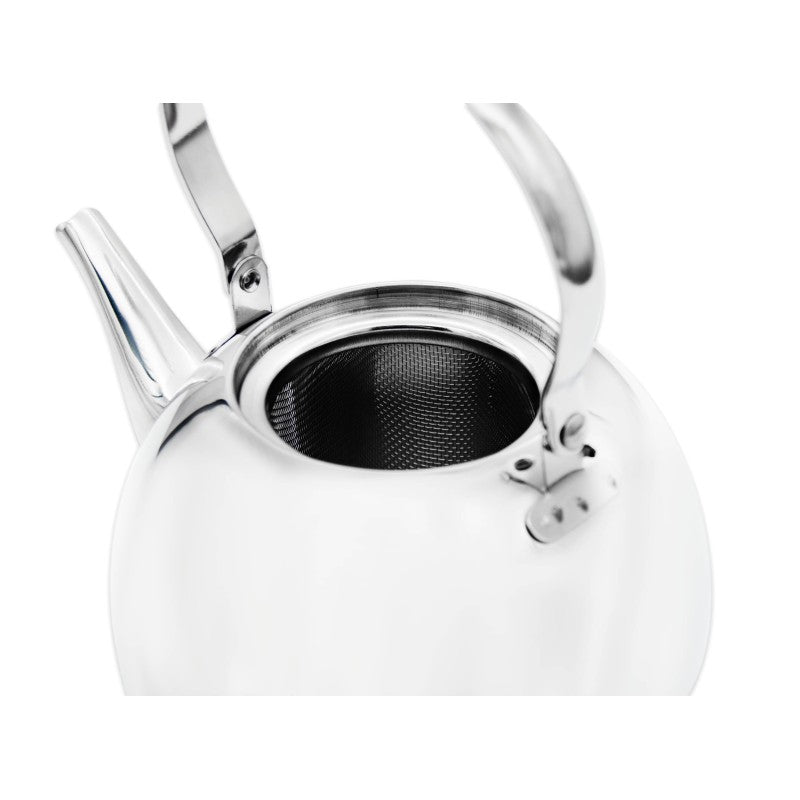 Meyerhoff RVS theeketel 1 liter MH-4327B – Inductie waterketel – Met theezeef – Zilver – Opklapbaar handvat