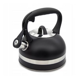 Meyerhoff RVS fluitketel 2,5 liter MH-4156F – Inductie fluitketel – Zwart – Met fluit – Hittebestendige handgreep – Voor gas en inductie