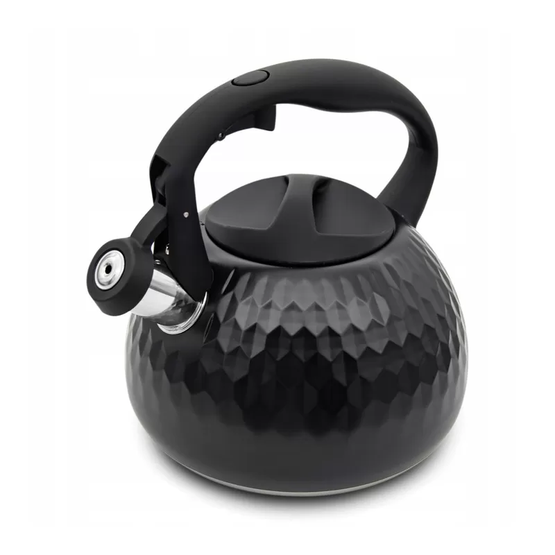 Meyerhoff RVS fluitketel 3 liter MH-4049 – Inductie fluitketel – Matzwart – Modern design