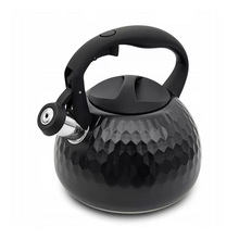 Afbeelding in Gallery-weergave laden, Meyerhoff RVS fluitketel 3 liter MH-4049 – Inductie fluitketel – Matzwart – Modern design