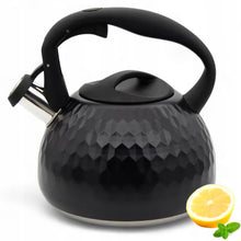 Afbeelding in Gallery-weergave laden, Meyerhoff RVS fluitketel 3 liter MH-4049 – Inductie fluitketel – Matzwart – Modern design