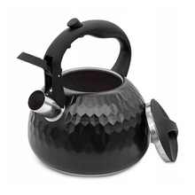 Afbeelding in Gallery-weergave laden, Meyerhoff RVS fluitketel 3 liter MH-4049 – Inductie fluitketel – Matzwart – Modern design