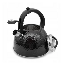 Afbeelding in Gallery-weergave laden, Meyerhoff fluitketel 3L – RVS inductie fluitketel – Zwart – Modern en elegant design