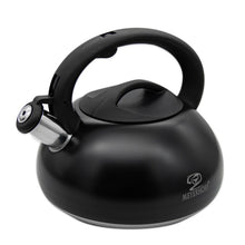 Afbeelding in Gallery-weergave laden, Meyerhoff RVS fluitketel 3 liter MH-4015 – Inductie fluitketel – Matzwart – Modern elegant design
