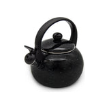 Meyerhoff Fluitketel 2,2L – Zwart Emaille – Inductie Fluitketel – Met Fluitje – Voor Alle Warmtebronnen – Theepot Look