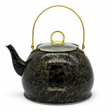 Haus Roland waterketel 1 liter HR710-10 – Inductie waterkoker – Zwart met goud – Zonder fluit – Opklapbaar handvat