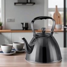 Afbeelding in Gallery-weergave laden, Meyerhoff RVS waterketel 3 liter MH-4528A – Inductie waterkoker – Glanzend zwart – Opklapbaar handvat – Zonder fluit