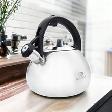 Afbeelding in Gallery-weergave laden, Meyerhoff fluitketel 3L MH-4149C – RVS inductie fluitketel – Zilverkleurig – Traditioneel design