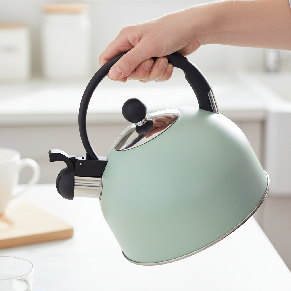 Altom Design Hot Drop Fluitketel 2,5 L – RVS – Glans Mint Groen – Inductie & Alle Warmtebronnen