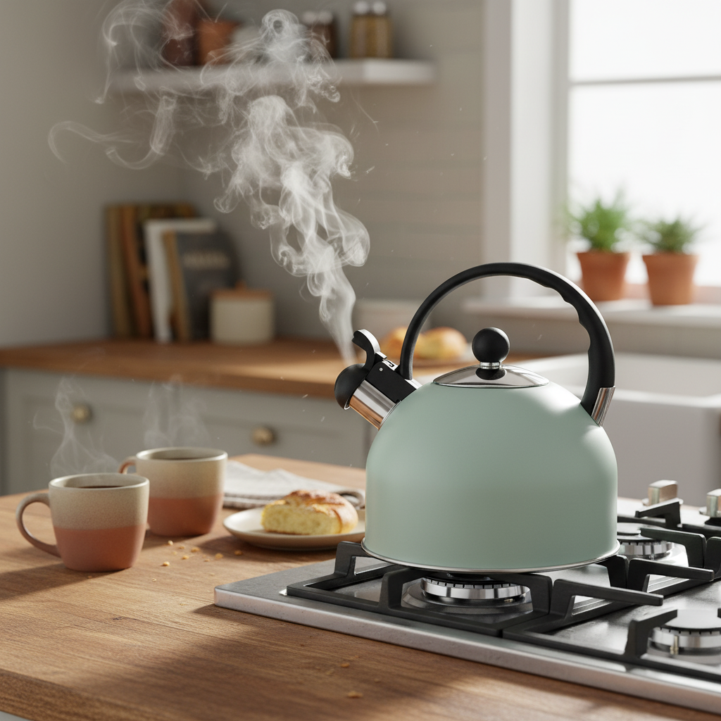 Altom Design Hot Drop Fluitketel 2,5 L – RVS – Glans Mint Groen – Inductie & Alle Warmtebronnen