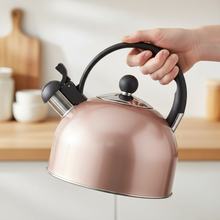 Afbeelding in Gallery-weergave laden, Altom Design Hot Drop Fluitketel 2,5 L – RVS – Koper Brons – Inductie &amp; Alle Warmtebronnen