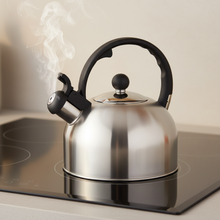 Afbeelding in Gallery-weergave laden, Altom Design Daily Fluitketel 2,5 L – RVS – Geborsteld Zilver – Inductie &amp; Alle Warmtebronnen