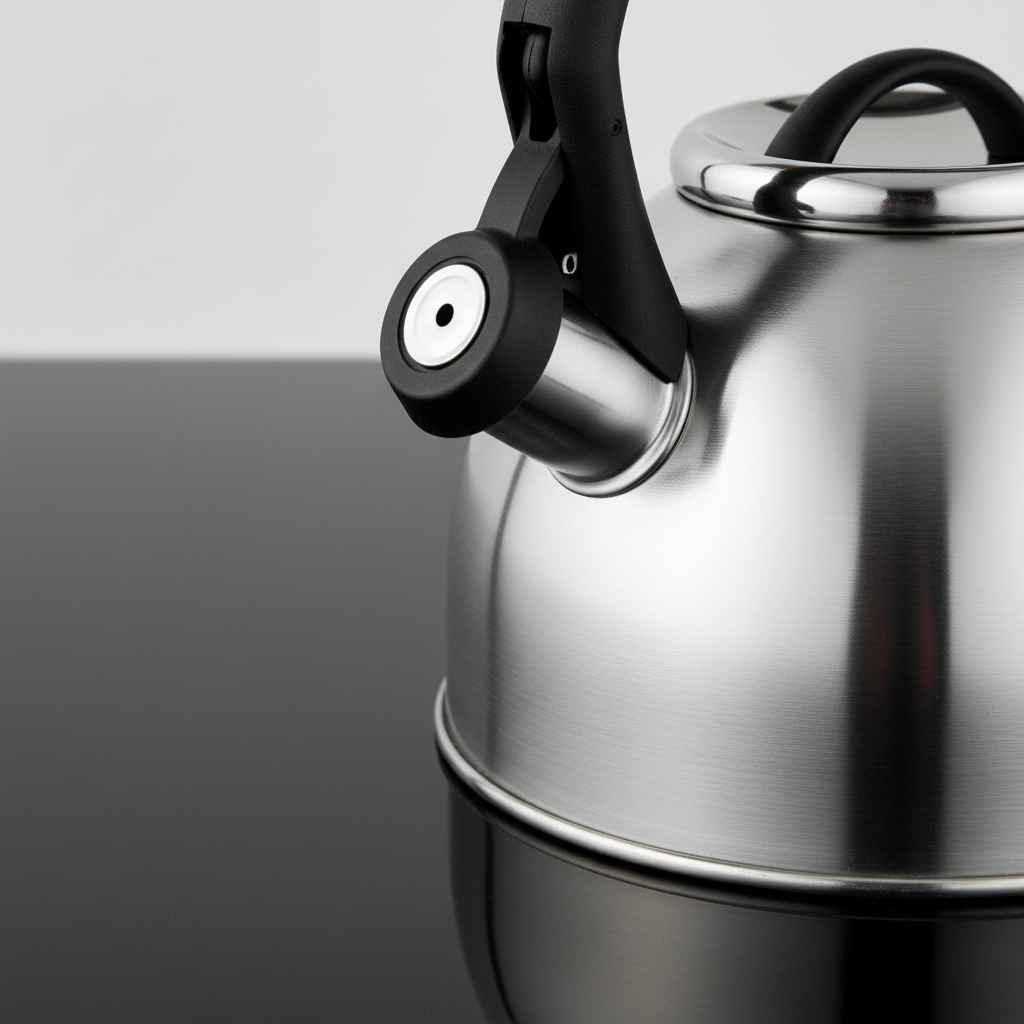 Florina Silia Fluitketel 2,5 L – Geborsteld RVS Zilver – Inductie & Alle Warmtebronnen